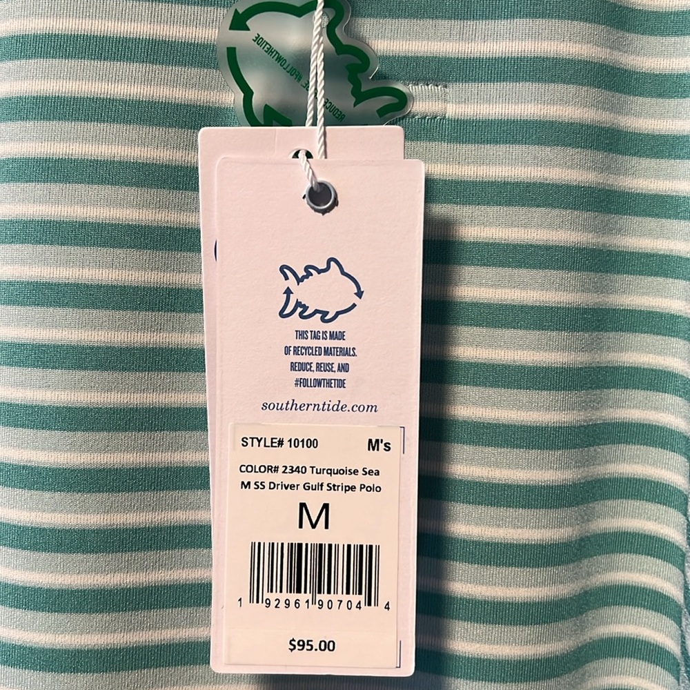 Brand New Southern Tide Quick Dry Fabric, Stretch,UV Protection Luxury Golf Polo - Picture 7 of 10